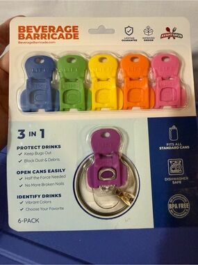 Beverage Barricade 6-Pack Colorful Can Covers - Rainbow Colors